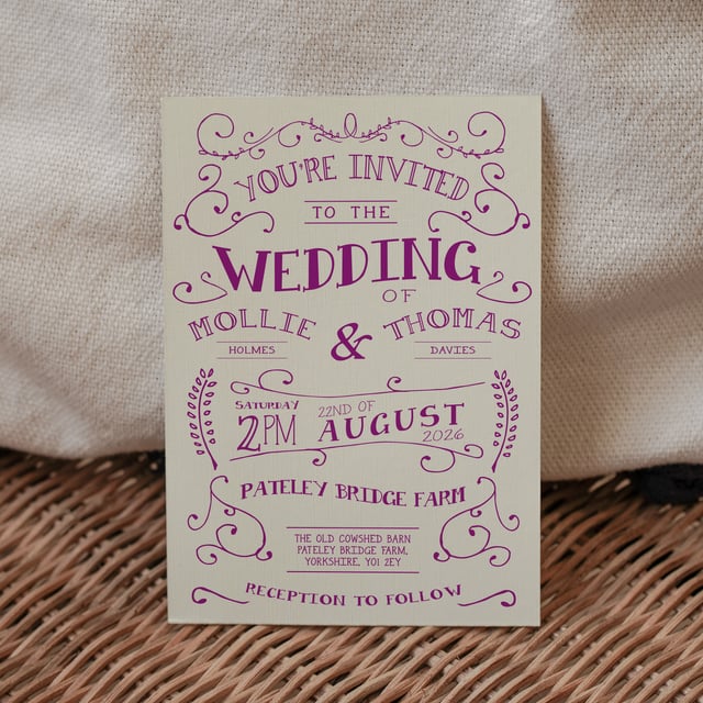 Violet Wedding Invitations | InvitationWorks
